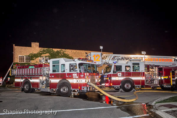 Northbrook firemen battle fire in a vacant building at 1856 Walters Avenue 7-14-14 Larry Shapiro photographer shapirophotography.net
